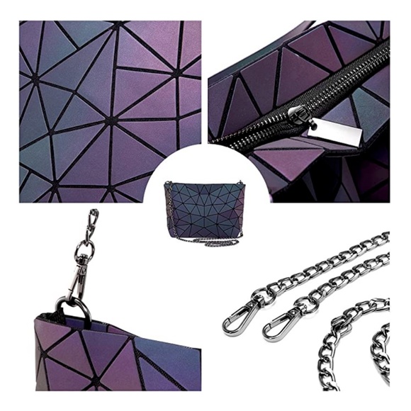 Geometric Luminous Crossbody Bag - Picture 5 of 9